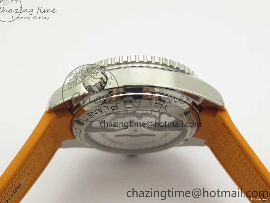 0317 Planet Ocean Professional Orange Bezel 42mm 1:1 VSF Best Edition on Orange Rubber Strap A8500 Super Clone Original 7947